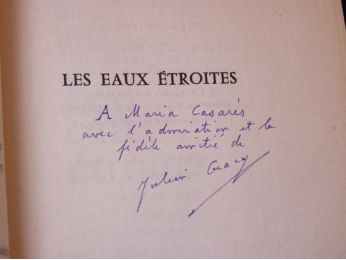 GRACQ : Les eaux étroites - Signiert, Erste Ausgabe - Edition-Originale.com