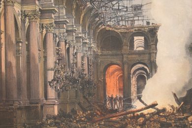 Hôtel de ville, Grande salle des fêtes - Paris et ses ruines, Lithographie originale - Edition Originale - Edition-Originale.com