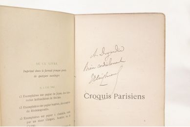 HUYSMANS : Croquis parisiens - Autographe, Edition Originale - Edition-Originale.com