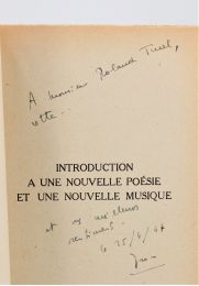 ISOU : Introduction à une nouvelle poésie et à une nouvelle musique - Signed book, First edition - Edition-Originale.com