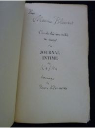 KAFKA : Journal intime - Signed book, First edition - Edition-Originale.com