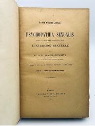 KRAFFT-EBING : Psychopathia sexualis avec recherches spéciales sur l'inversion sexuelle - First edition - Edition-Originale.com