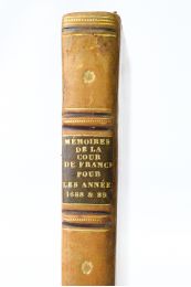 LA FAYETTE : Memoires de la cour de France, pour les années 1688 & 1689 - Edition-Originale.com
