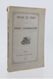 LACHAMBEAUDIE : Prose et vers - Edition Originale - Edition-Originale.com