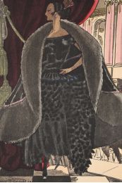 LANVIN : A l'opéra. Manteau et robe, pour le soir, de Jeanne Lanvin (pl.77, La Gazette du Bon ton, 1920 n°10) - Edition Originale - Edition-Originale.com