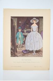 LANVIN : On t'attend ! Robe d'organdi et manteau d'enfant, de Jeanne Lanvin (pl.44, La Gazette du Bon ton, 1920 n°6) - Edition Originale - Edition-Originale.com