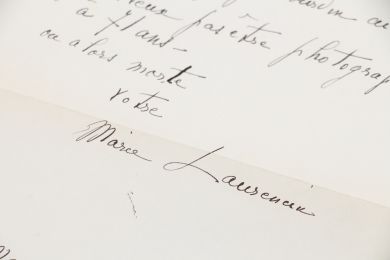 LAURENCIN : Lettre autographe signée adressée à Roger Nimier : 
