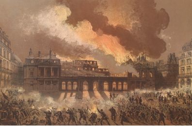 Le Palais Royal - Paris et ses ruines, Lithographie originale - Prima edizione - Edition-Originale.com