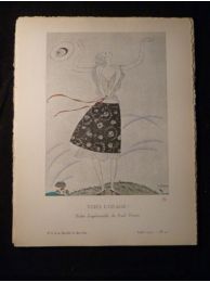 Voici l'orage ! Robe d'après-midi, de Paul Poiret. (La Gazette du Bon ton, n°6. Année 1920 - Planche 45 ) - Prima edizione - Edition-Originale.com