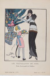 Les Préparatifs de Noël. Robe d'après-midi de Redfern (pl.4, La Gazette du Bon ton, 1914 n°1) - First edition - Edition-Originale.com