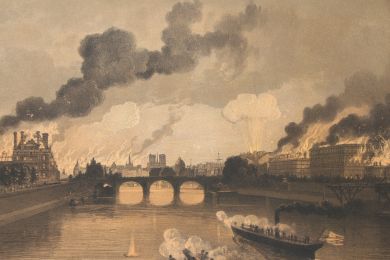 Les Quais de Paris - Paris et ses ruines, Lithographie originale - First edition - Edition-Originale.com