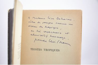 LEVI-STRAUSS : Tristes tropiques - Autographe - Edition-Originale.com