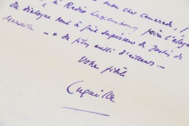 LUGNE-POE : Lettre autographe signée adressée à Carlo Rim concernant la bonne réception de son film Justin de Marseille - Signed book, First edition - Edition-Originale.com