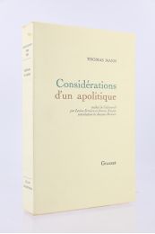 MANN : Considérations d'un apolitique - First edition - Edition-Originale.com