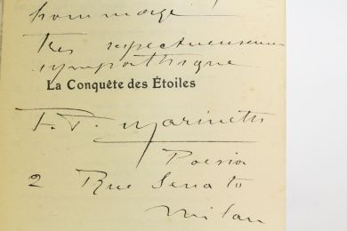 MARINETTI : La conquête des étoiles - Autographe, Edition Originale - Edition-Originale.com