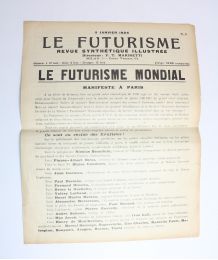 MARINETTI : Le futurisme N°9. Revue synthétique illustrée. - Le futurisme mondial - Erste Ausgabe - Edition-Originale.com