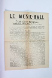 MARINETTI : Le music-hall - Manifeste futuriste - First edition - Edition-Originale.com