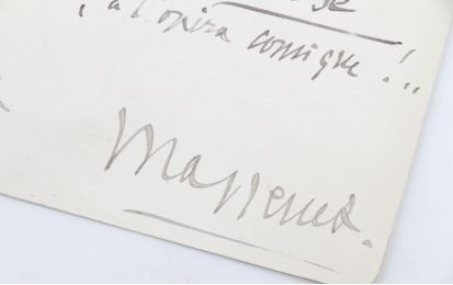 MASSENET : Billet autographe signé adressé à André Dupuis - Autographe, Edition Originale - Edition-Originale.com