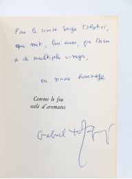 MATZNEFF : Comme le feu mêlé d'aromates - Signed book, First edition - Edition-Originale.com