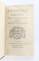 MIRABEAU : Errotika Biblion - Edition Originale - Edition-Originale.com