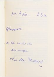 MONOD : L'émeraude des Garamantes - Souvenirs d'un saharien - Autographe, Edition Originale - Edition-Originale.com