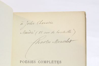 MONSELET : Poésies complètes - Signed book, First edition - Edition-Originale.com