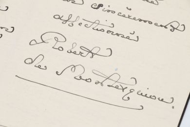 MONTESQUIOU : Lettre autographe signée de Robert de Montesquiou évoquant la voix métallique de son bienveillant correspondant - Signed book, First edition - Edition-Originale.com