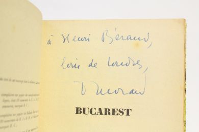 MORAND : Bucarest - Autographe, Edition Originale - Edition-Originale.com