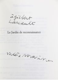 NOVARINA : Le jardin de reconnaissance - Autographe, Edition Originale - Edition-Originale.com