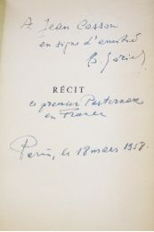 PASTERNAK : Récit - Autographe, Edition Originale - Edition-Originale.com