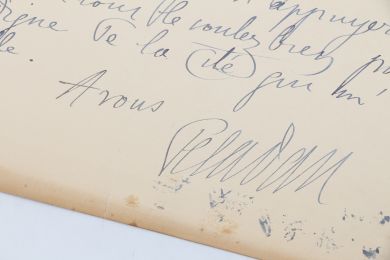PELADAN : Lettre autographe signée adressée à Marius Richard à propos de sa pièce de théâtre Sériramis - Signed book, First edition - Edition-Originale.com