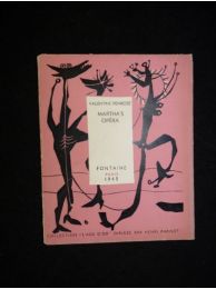 PENROSE : Martha's opéra - Prima edizione - Edition-Originale.com