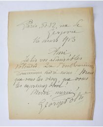 POLTI : Lettre autographe signée adressée à son ami le poète Jean Ott - Autographe, Edition Originale - Edition-Originale.com