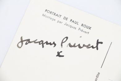 PREVERT : Carte postale enrichie de la signature manuscrite de Jacques Prévert - Autographe, Edition Originale - Edition-Originale.com
