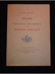 PREVOST D'EXILES (dit Abbé PREVOST) : Histoire du chevalier Des Grieux et de Manon Lescaut - Edition-Originale.com