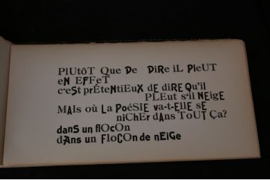QUENEAU : Variations typographiques sur deux poèmes de Raymond Queneau - Autographe - Edition-Originale.com