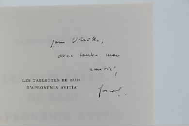 QUIGNARD : Les Tablettes de Buis d'Apromenia Avitia - Signed book, First edition - Edition-Originale.com