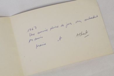 RAFOLS-CASAMADA : Carte de voeux adressée à la famille Raillard pour l'année 1967 signée par Albert Rafols-Casamada et sa femme Maria - Signiert, Erste Ausgabe - Edition-Originale.com