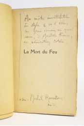 RENAITOUR : La mort du feu. Poèmes de l'année 1918 - Autographe, Edition Originale - Edition-Originale.com