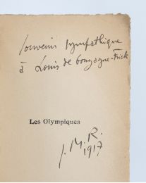 RENAITOUR : Les olympiques - Signed book, First edition - Edition-Originale.com