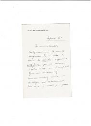 RENARD : Lettre autographe signée adressée à Charles Mendel - Autographe, Edition Originale - Edition-Originale.com