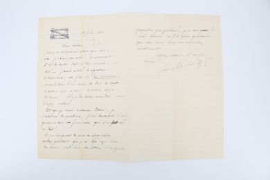 RENARD : Lettre autographe signée adressée à Gabrielle Réval - Signiert, Erste Ausgabe - Edition-Originale.com