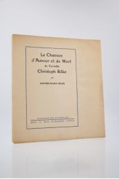 RILKE : La Chanson de l'amour et de la mort du cornette Christoph Rilke - Prima edizione - Edition-Originale.com