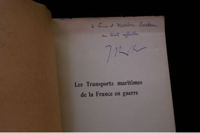 ROULLIER : Les transports maritimes de la France en guerre (Septembre 1939- Juin 1940.) - Libro autografato, Prima edizione - Edition-Originale.com
