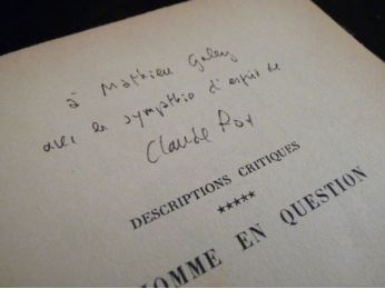 ROY : L'homme en question - Signed book, First edition - Edition-Originale.com