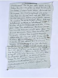 SADE : Lettre du marquis de Sade depuis l'asile de Charenton - Signed book, First edition - Edition-Originale.com