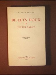 SAILLET : Billets doux de justin Saget - Signed book, First edition - Edition-Originale.com