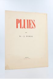 SAINT-JOHN PERSE : Pluies - Erste Ausgabe - Edition-Originale.com