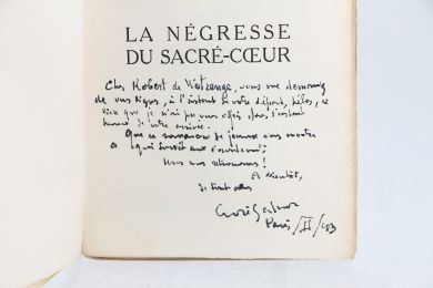 SALMON : La négresse du Sacré-Coeur - Autographe, Edition Originale - Edition-Originale.com