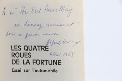 SAUVY : Les Quatre Roues de la Fortune - Essai sur l'Automobile - Signiert, Erste Ausgabe - Edition-Originale.com